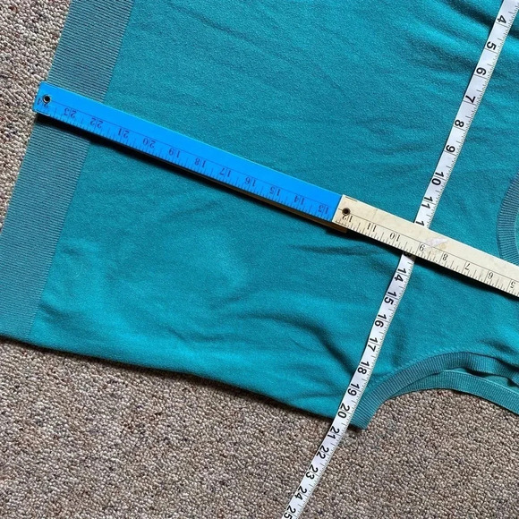 Talbots Pima Cotton Women Green Vest Tank Top Plus Size 1X Casual Stretch - Picture 2 of 5